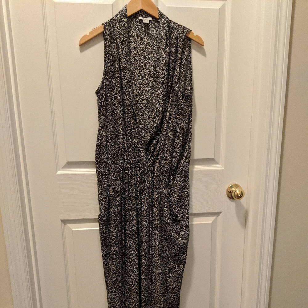 Bar III black and white jumpsuit